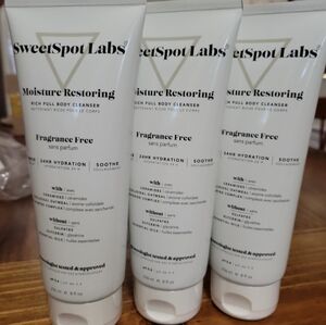 3 Pack SweetSpot Labs Moisture Restoring Body Cleanser